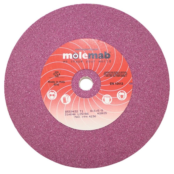Blade Grinding Wheel 750-045 For 8" X 1" X 5/8" 46 Grit Ruby
